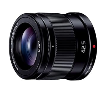 【中古】パナソニック(Panasonic) 単焦点 中望遠レンズ マイクロフォーサーズ用 ルミックス G 42.5mm/ F1.7 ASPH. / POWER O.I.S. ブラック H-HS043-K
