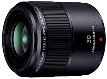 【中古】パナソニック(Panasonic) 単焦点 マクロレンズ マイクロフォーサーズ用 ルミックス G MACRO 30mm/ F2.8 ASPH. / MEGA O.I.S. H-HS030 ブラック