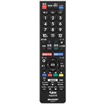 【中古】［非常に良い］シャープ SHARP テレビリモコン 0106380517