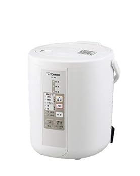 【中古】［人並み外れたに似つかわしい］象印 加湿器 2.2L 木造6畳/プレハブ洋室10畳相応う 水蒸気式 蒸気船式 ろ波器不必要 自動小銃加湿3座標軸 お取りつくろう飾り気の無い 白いこと EE-RN35-WA