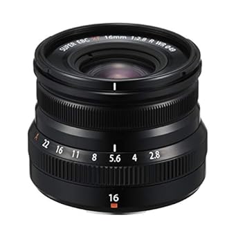 【中古】富士フイルム(FUJIFILM) X 交換レンズ フジノン 単焦点 広角 コンパクト 16mm F2.8 防塵防滴耐低温 絞りリング ブラック F XF16MMF2.8 R WR B