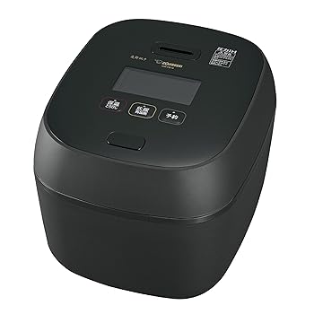 【中古】［人並み外れたに好いたらしい］象印 炊飯器 1升（10合） 炎舞炊き 剪断応力IH印字機 日本製 毎回のお取りつくろう五線譜2点 黒釉 NW-FB18-BZ