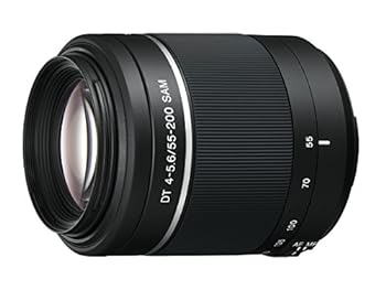 【中古】［非常に良い］Sony 55-200mm f/4-5.6 SAM DT 望遠ズームレンズ Sony Alpha Digital SLR カメラ用
