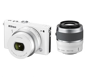 【中古】Nikon ミラーレス一眼 Nikon1 J4 ダブルズームキット ホワイト J4WZWH