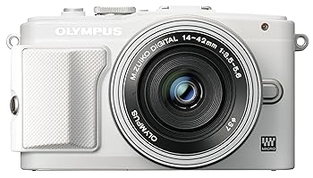 【中古】OLYMPUS ミラーレス一眼 PEN Lite E-PL6 EZレンズキット ホワイト E-PL6 EZ LKIT WHT