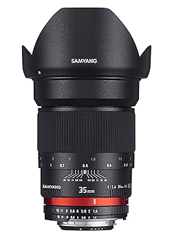 【中古】SAMYANG 単焦点レンズ 35mm F1.4 キヤノン EF用 フルサイズ対応 884116
