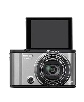 【中古】［人並み外れたに似つかわしい］CASIO デジタル写真機 EXILIM EX-ZR1600SR 自分自身撮りチルト液晶 オートトランスファー役立つこと Wi-Fi/Bluetooth積み上げる しろがね色