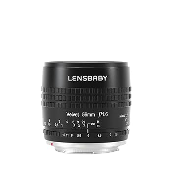 【中古】Lensbaby ソフトレンズ Velvet 56 56mm F1.6 ニコンFマウント ブラック フルサイズ対応 860052|スカーレット2021