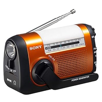 【中古】［非常に良い］ソニー 防災ラジオ ICF-B09 : FM/AM/ワイドFM対応 手回し充電対応 オレンジ ICF-B09 D｜スカーレット2021