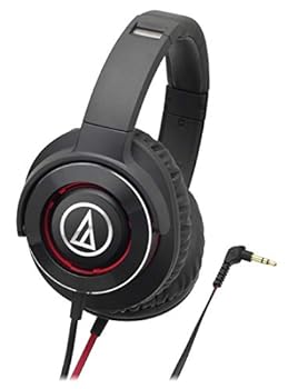 【中古】オーディオテクニカ SOLID BASS ポータブルヘッドホン 重低音 ブラックレッド ATH-WS770 BRD