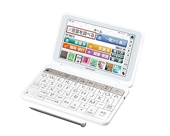 【中古】シャープ カラー電子辞書 Brain 生活・教養モデル ホワイト系 2018年秋モデル PW-AA1-W