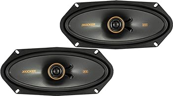 【中古】［非常に良い］KICKER 47KSC41004 KSシリーズ 4x10 同軸スピーカー 0.5インチツイーター付き、4オーム。