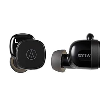 【中古】［非常に良い］オーディオテクニカ ATH-SQ1TW ワイヤレスイヤホン bluetooth 急速充電対応 IPX4防水規格 最大19.5時間再生 低遅延 Fast Pair対応 マルチペアリ｜スカーレット2021