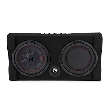 【中古】［人並み外れたに好いたらしい］KICKER 48TRTP102 TRTP 10in 薄型落ちこむ罷めさせるサブウーファーとパッシブラジエーターエンクロージャ、2オーム