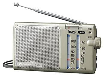 【中古】［非常に良い］パナソニック ラジオ FM/AM/ワイドFM対応 シルバー RF-U156-S