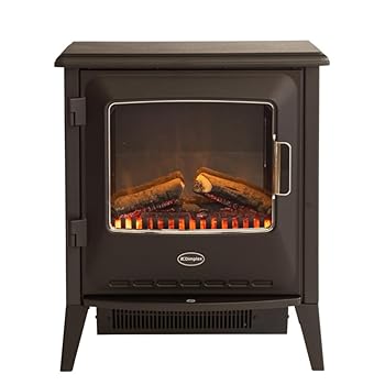 【中古】Dimplex(ディンプレックス) 電気暖炉 暖炉型ファンヒーター Lucia 3~8畳 薪サウンド リラックス効果 安全装置 リモコン操作 ブラック オプティ|スカーレット2021