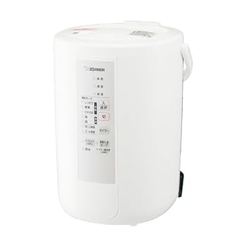 【中古】［人並み外れたに似つかわしい］象印 加湿器 水蒸気式 蒸気船式 ろ波器不必要 お取りつくろう飾り気の無い 白いこと EE-RS35-WA