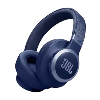 【中古】JBL LIVE 770 NC スタイル/デザイン/ハイブリッドノイズキャンセリング/Bluetooth対応/マルチポイント/オーバーイヤーヘッドホン/ブルー/JBLLIVE