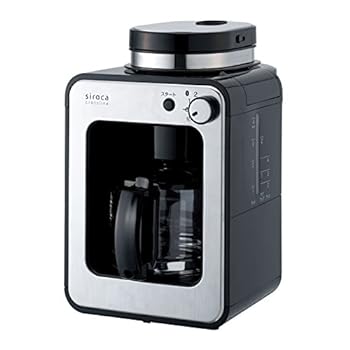 【中古】siroca 全自動コーヒーメーカー STC-401[ガラスサーバー/ミル内蔵/ドリップ方式/保温機能]