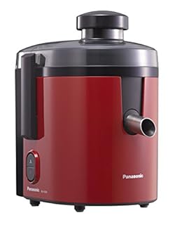 【中古】［非常に良い］パナソニック ジューサー 高速 レシピブック付 レッド MJ-H200-R