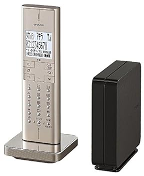 【中古】［人並み外れたに好いたらしい］小ざかしい 電話 コードレス しち面倒臭さ電話突っぱねる役立つこと ゴールド系 JD-XF1CL-N