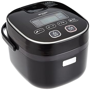 【中古】シャープ 炊飯器 3合 黒厚釜 球面炊き ブラック KS-C5K-B