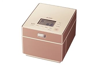 【中古】三菱電機 日本製 蒸気船受け答えIH炊飯器 備長炭炭炊釜 5.5合 NJ-XS108J-P