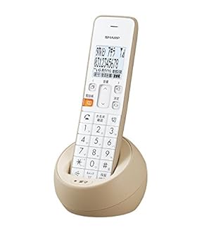 【中古】小ざかしい 電話 コードレス 子機1台手合い しち面倒臭さ電話突っぱねる役立つこと ベージュ系 JD-S08CL-C