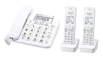 【中古】パナソニック RU・RU・RU デジタルコードレス電話 子機2台付き添い人 1.9GHz DECT判定基準遣りかた 白いこと VE-GZ21DW-W