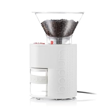 【中古】［非常に良い］BODUM ボダム コーヒーミル 電動ミル BISTRO ビストロ 電動式コーヒーグラインダー オフホワイト コニカル刃 挽きムラ防止 静電気防止 静音 挽き 14,606円