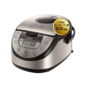 【中古】［非常に良い］日立 炊飯器 5.5合 IH式 取っ手付き黒釜 RZ-BC10M S シルバー