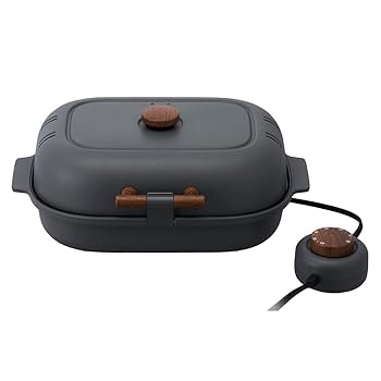 【中古】［非常に良い］ドウシシャ 焼き芋メーカー タイマー付き 平面プレート付き グレー ピエリア