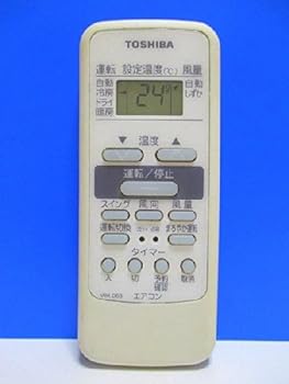 【中古】東芝 エアコンリモコン WH-D6B 蓋無