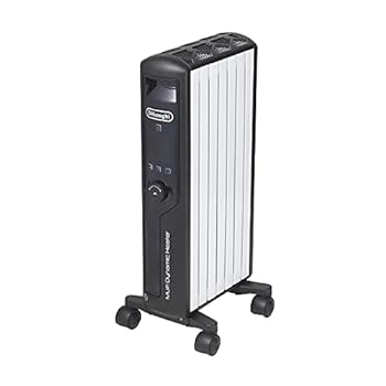 【中古】［非常に良い］デロンギ(DeLonghi)マルチダイナミックヒーター ゼロ風暖房 ピュアホワイト+マットブラック [6~8畳用] MDHU09-BK｜スカーレット2021
