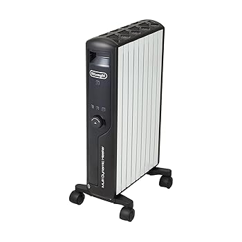 【中古】［人並み外れたに好いたらしい］デロンギ(DeLonghi)マルチダイナミックヒーター 無し風暖房装置 ピュアホワイト+引っ敷き黒いこと [8~10畳用] MDHU12-BK