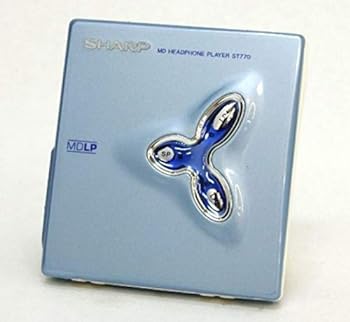 【中古】［人並み外れたに好いたらしい］せつ然たる 携帯型MD電気蓄音機 MD-ST770-A MDLP相応う 青味