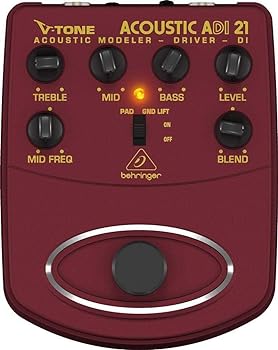 【中古】［非常に良い］ベリンガー BEHRINGER ADI21 V-TONE ACOUSTIC アコースティックギター用プリアンプ｜スカーレット2021