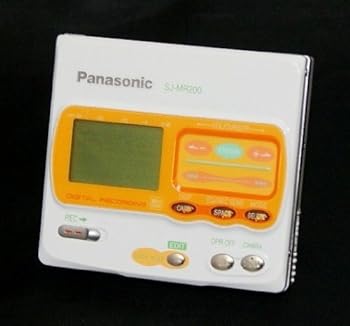 【中古】［人並み外れたに好いたらしい］Panasonic パナソニック SJ-MR200-W 白いこと 携帯型MDリコーダー MDLP非相応う （MD吹き込み生まれ変わり兼用機/録再/MDウォークマン/MD電気蓄音機）