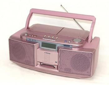 【中古】Victor　ビクター　JVC　RC-T1MD-P　ピンク　CD-MDポータブルシステム　Clavia　クラビア　（CD/MDデッキ）（ラジカセ形状）
