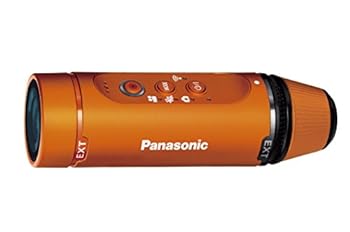 【中古】パナソニック ウェアラブルカメラ オレンジ HX-A1H-D