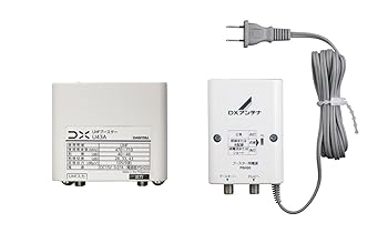 【中古】［非常に良い］DXアンテナ UHFブースター(33dB/43dB共用形) デュアルブースター 家庭用 お知らせ機能付き 水平マストに取付可能 U43A