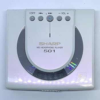 【中古】SHARP 携帯型MD電気蓄音機 MD-ST501-W 白いこと