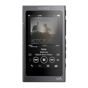 【中古】［人並み外れたに好いたらしい］ソニー ウォークマン Aつづき物 64GB NW-A47 : Bluetooth/microSD/ハイレゾ相応う 最大限度39第四次元年代順の継続生まれ変わり 2017年青写真 グレイッシュブラック NW-A47