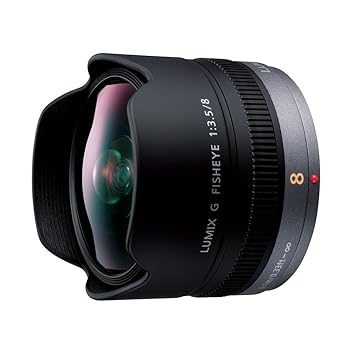 【中古】パナソニック 単焦点 魚眼レンズ マイクロフォーサーズ用 ルミックス G FISHEYE 8mm/F3.5 H-F008|スカーレット2021