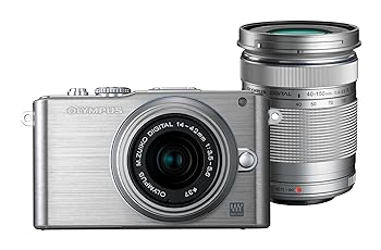 【中古】［非常に良い］OLYMPUS ミラーレス一眼 PEN Lite E-PL3 ダブルズームキット シルバー E-PL3 DZKIT SLV