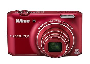 【中古】Nikon デジタルカメラ COOLPIX S6400 タッチパネル液晶 光学12倍ズーム グロッシーレッド S6400RD｜スカーレット2021