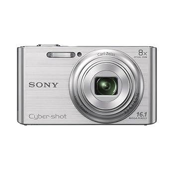 【中古】SONY デジタル写真機 Cyber-shot W730 1610万絵素 光学8倍 しろがね色 DSC-W730-S