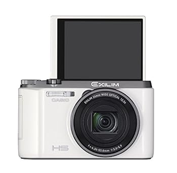 【中古】［人並み外れたに似つかわしい］CASIO デジタル写真機 EXILIM EXZR1100WE 自分自身撮りチルト液晶 1610万絵素 光学12.5倍望遠レンズ EX-ZR1100WE 白いこと