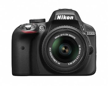 【中古】［人並み外れたに好いたらしい］Nikon デジタル一眼二眼レフ写真機 D3300 18-55 VR II水晶体一揃いの道具 黒いこと D3300LKBK