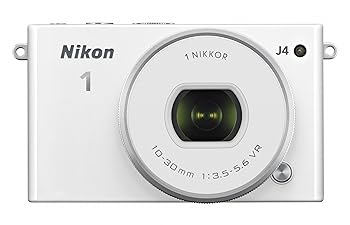 【中古】Nikon ミラーレス一眼 Nikon1 J4 標準パワーズームレンズキット ホワイト J4HPLKWH